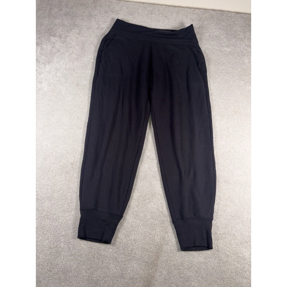 Athleta Coaster Luxe High Rise Jogger Pants Womens Large Black Pull On‎ Casual